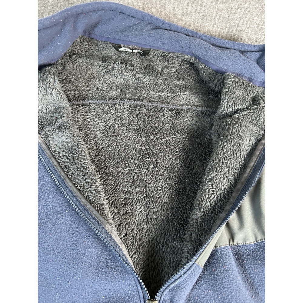 The North Face Men's Full Zip Fleece‎ Jacket Blue •medium - Picture 6 of 8